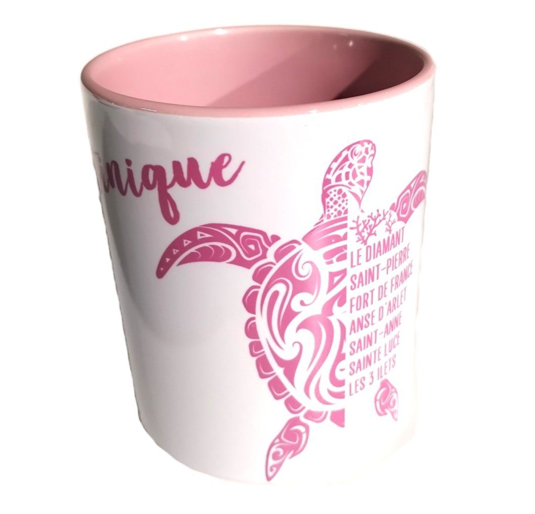 CHOPE BICOLORE MARTINIQUE - ROSE TORTUE LOGO