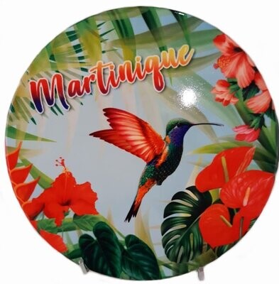 DESSOUS DE PLAT MARTINIQUE  - COLIBRI AILE ROUGE