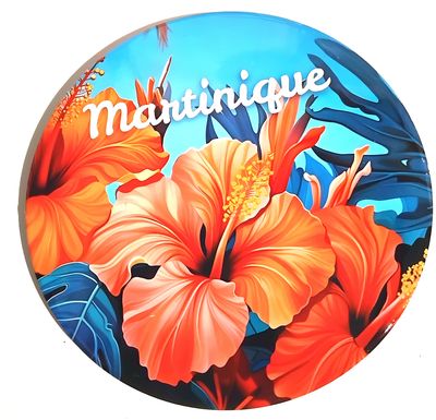 DESSOUS DE PLAT MARTINIQUE  - HIBISCUS ORO