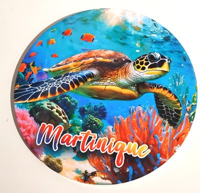 DESSOUS DE PLAT MARTINIQUE  - TORTUE POISSON