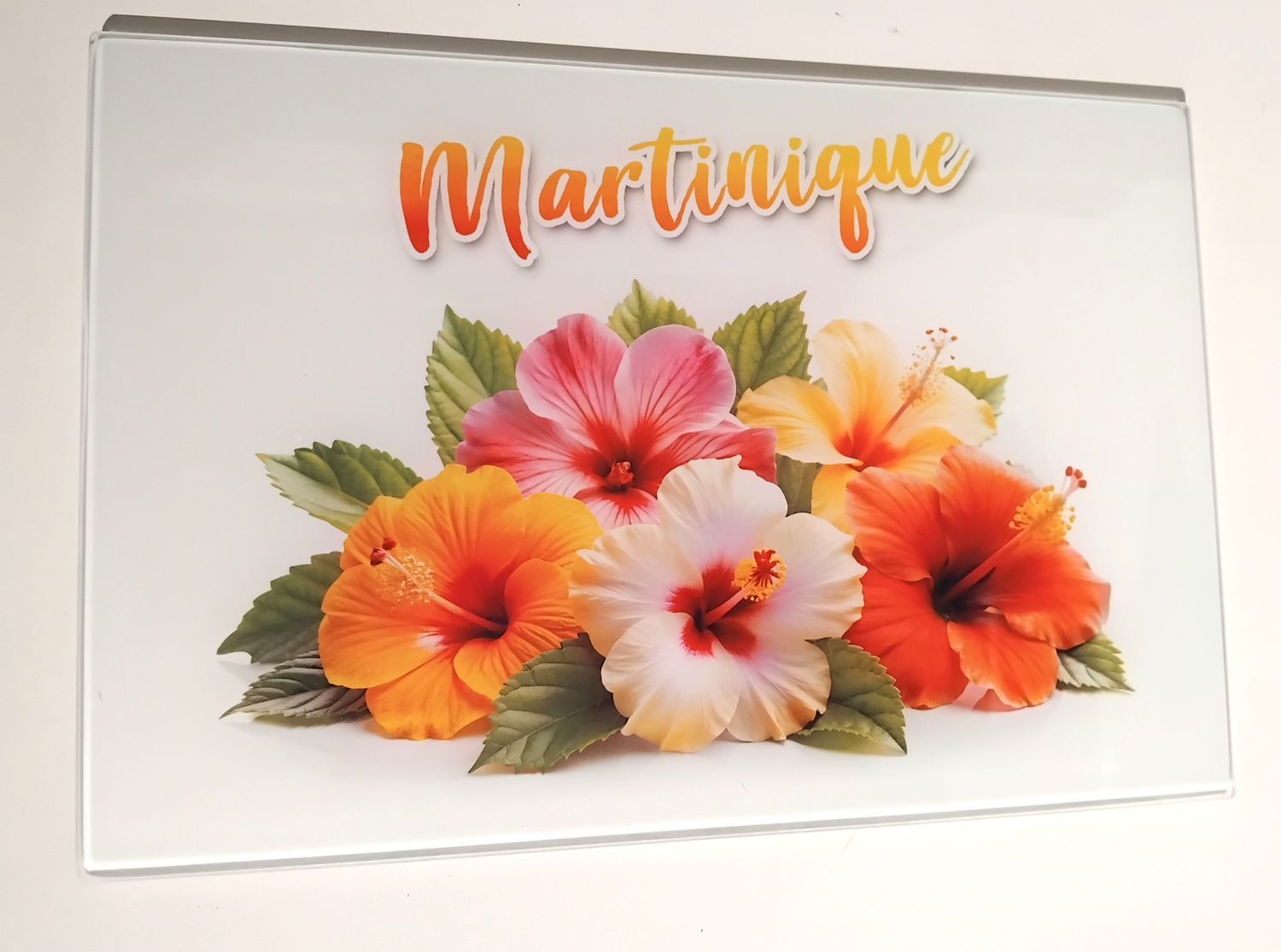 PLANCHE A DECOUPER MARTINIQUE - BOUQUET HIBISCUS