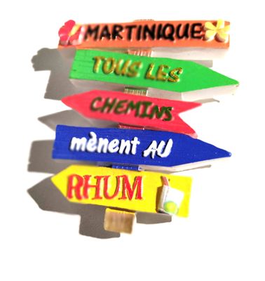 AIMANT FLECHES POLYMERE - TOTEM RHUM