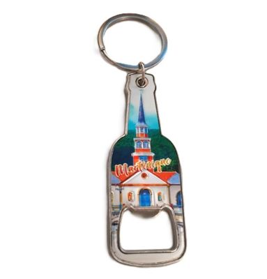 PORTE-CLES DECAPSULEUR FORME BOUTEILLE MARTINIQUE - ANSES D'ARLET