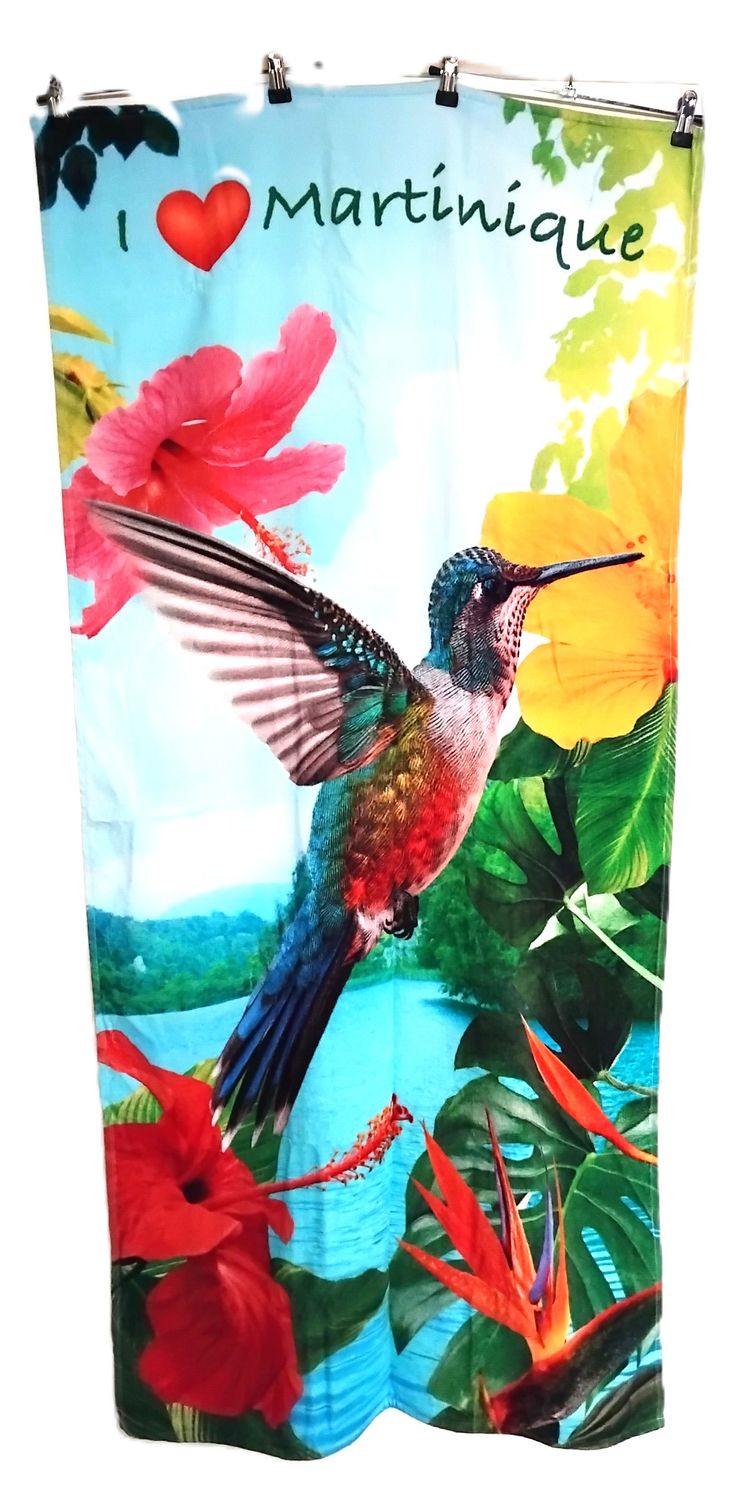 SERVIETTE DE PLAGE COLIBRI