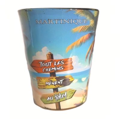 VERRE SHOOTER IMPRIME MARTINIQUE - TOTEM RHUM