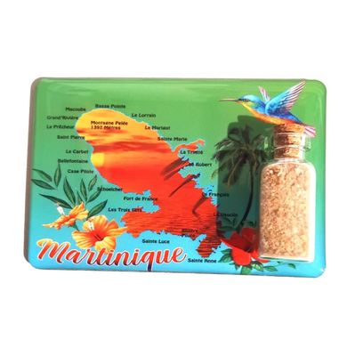 AIMANT EPOXY SABLE - CARTE COUCHER FOND VERT