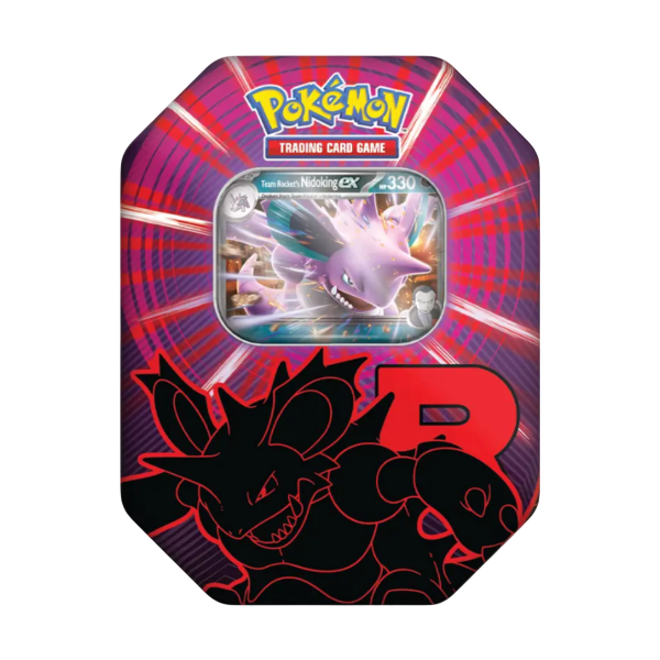 Pokémon - Team Rocket Nidoking EX Tin
