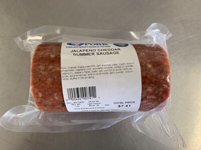 Jalapeno Cheddar Summer Sausage (Approx. $8.25/pkg)
