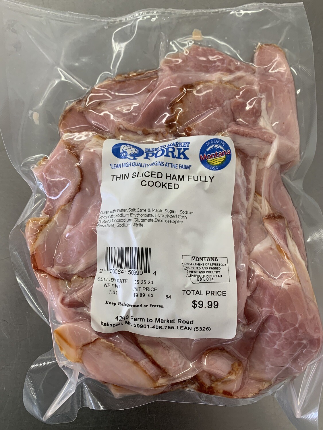 Thin Sliced Ham (Approx. $10.50/pkg)