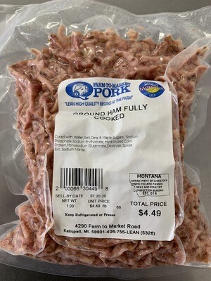 Ground Ham (Approx. $4.50/pkg)
