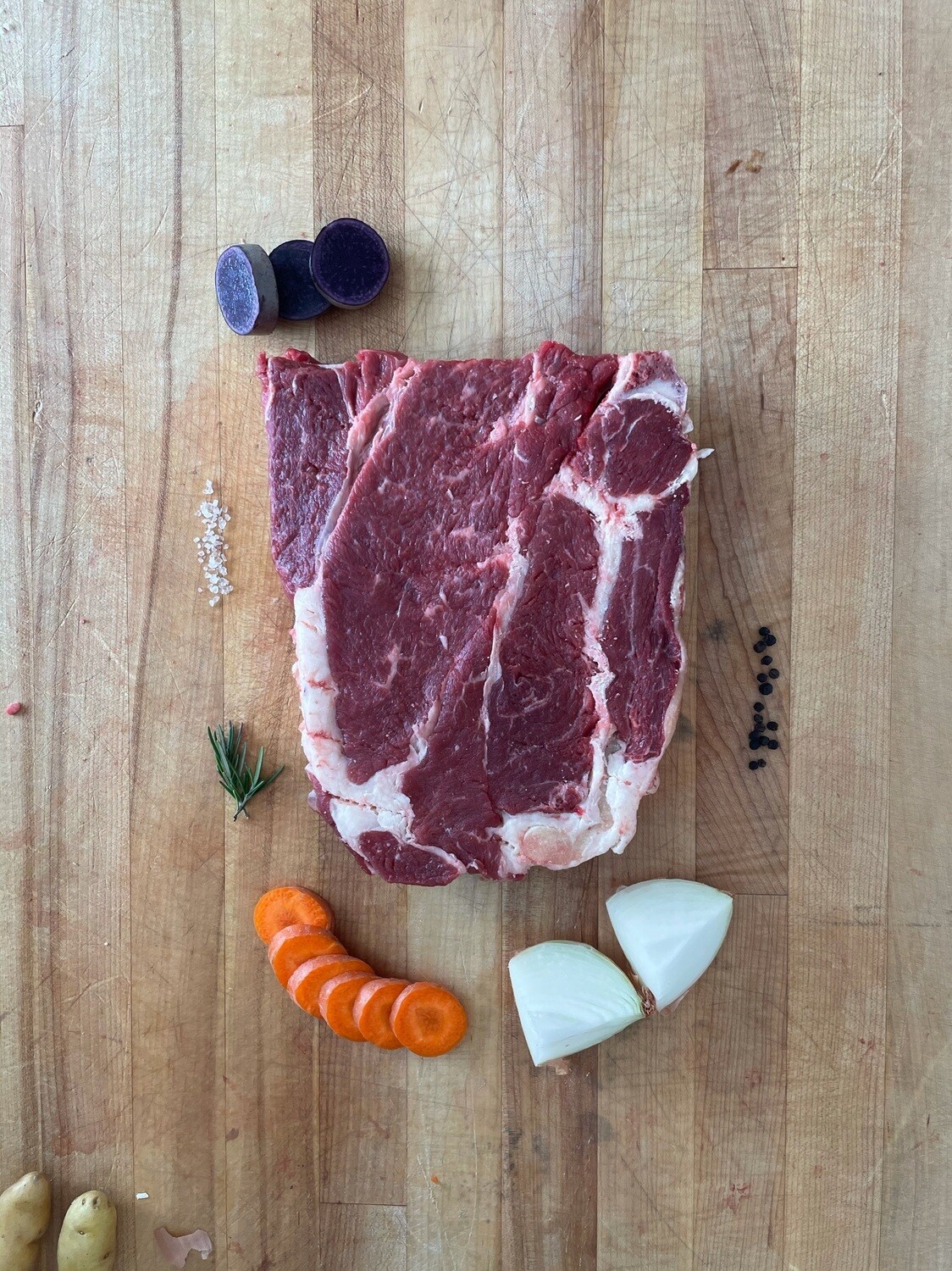 3-4 lb. Bone In Beef Chuck Roast (Approx. $28)