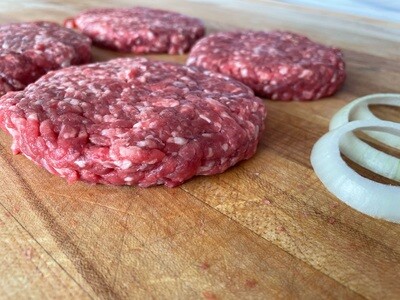 (4) Hamburger Patties (Approx. $15/pkg.)