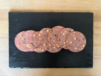 Jalapeno Cheddar Summer Sausage (Approx. $9/pkg)