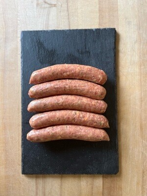 (5) Jalapeno Cheddar Brats (Approx. $10/pkg)