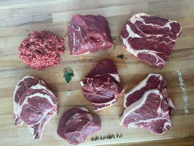 1/2 Beef Cut and Wrapped  - $5.95/lb.