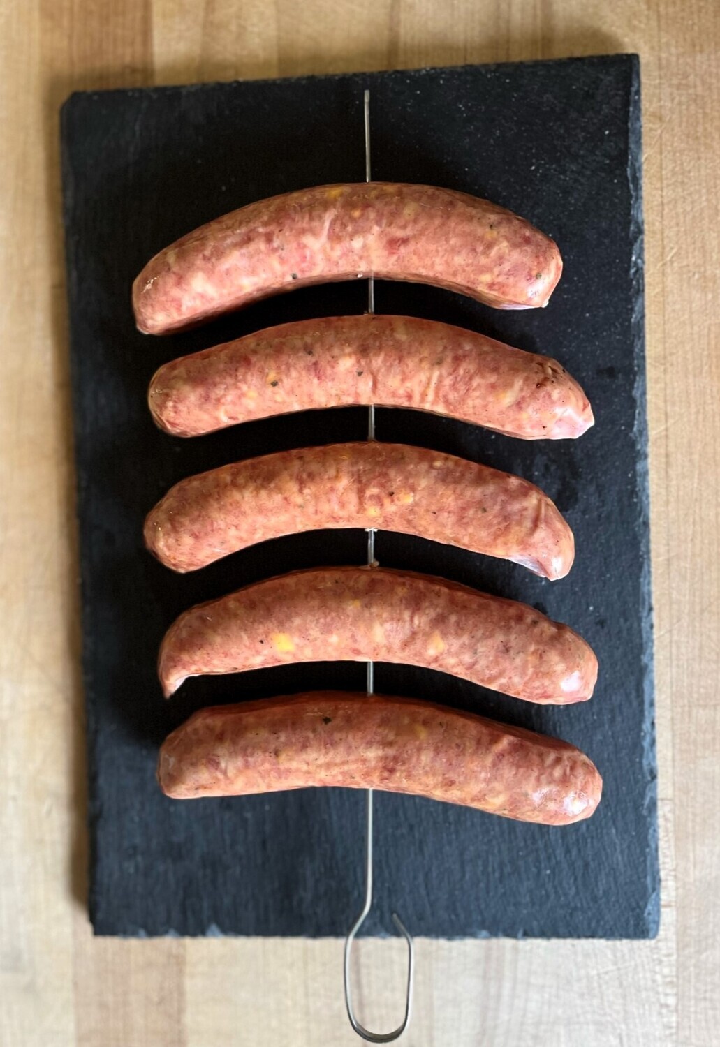 (5) Cheddar Brats (Approx. $11/pkg)