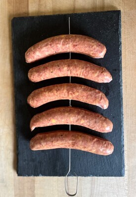 (5) Cheddar Brats (Approx. $11/pkg)