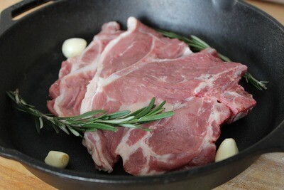 (2) Pork Steak (Approx. $6/pkg)