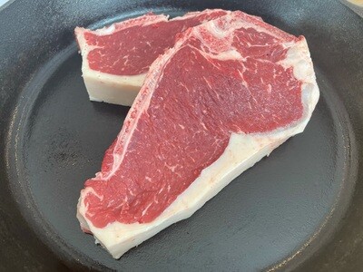 (2) Bone In New York Steak (Approx. $44/pkg)