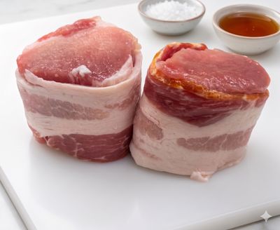 (4) Bacon Wrapped Pork Tenderloin (Approx. $16/pkg)