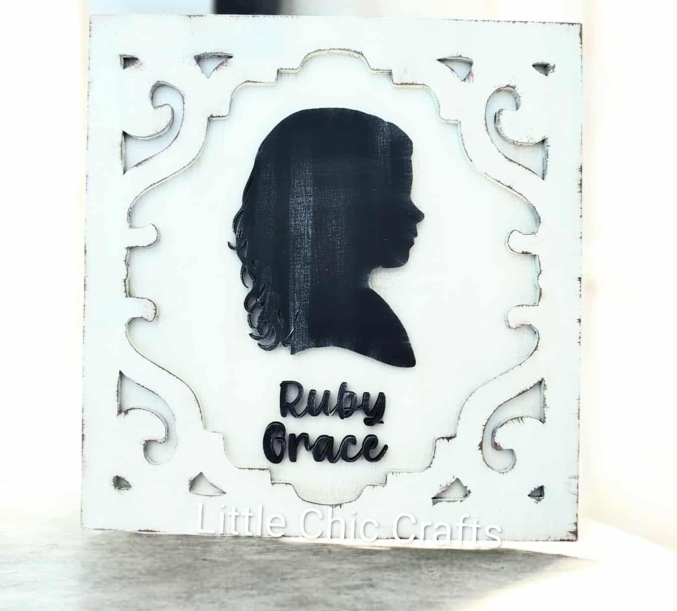 Vintage Silhouette Portrait-