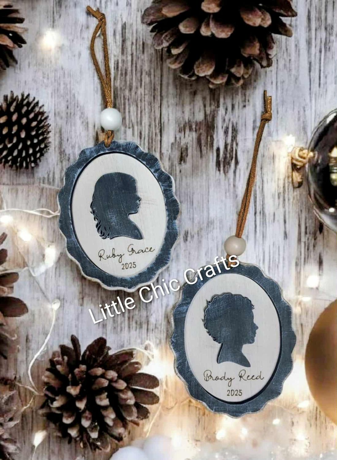 Vintage Silhouette Ornament
