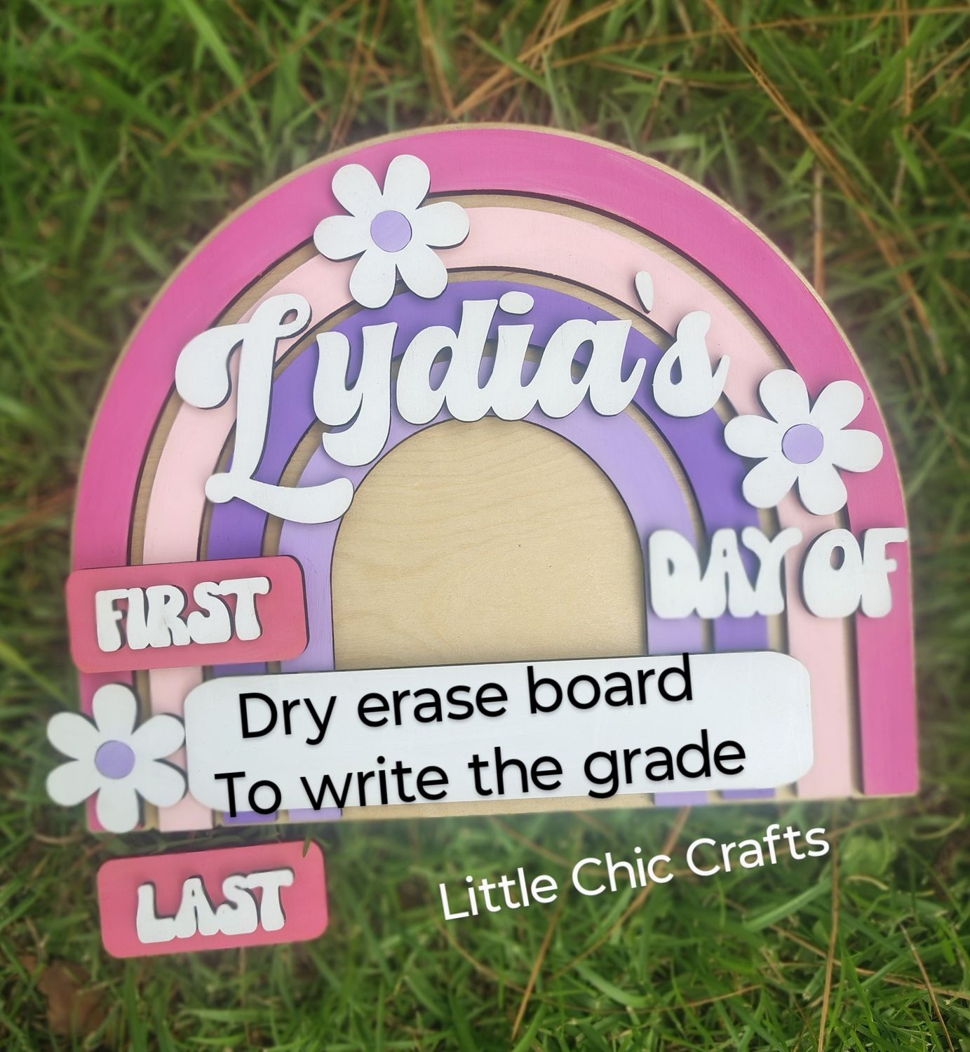 Rainbow First/ Last day Photo prop