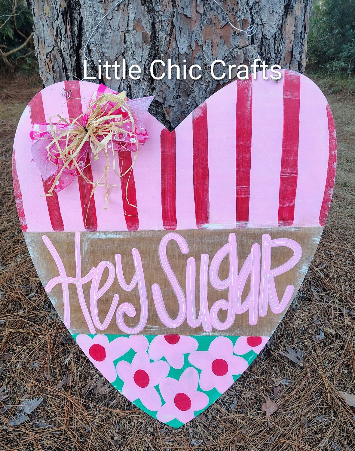 Valentines Day-Hey Sugar-Heart Doorhanger