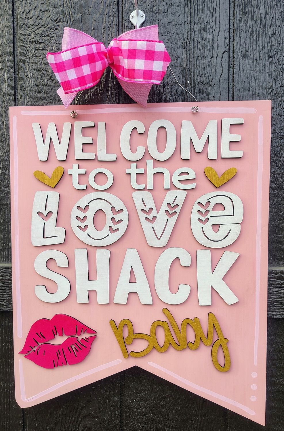 Love Shack door hanger-