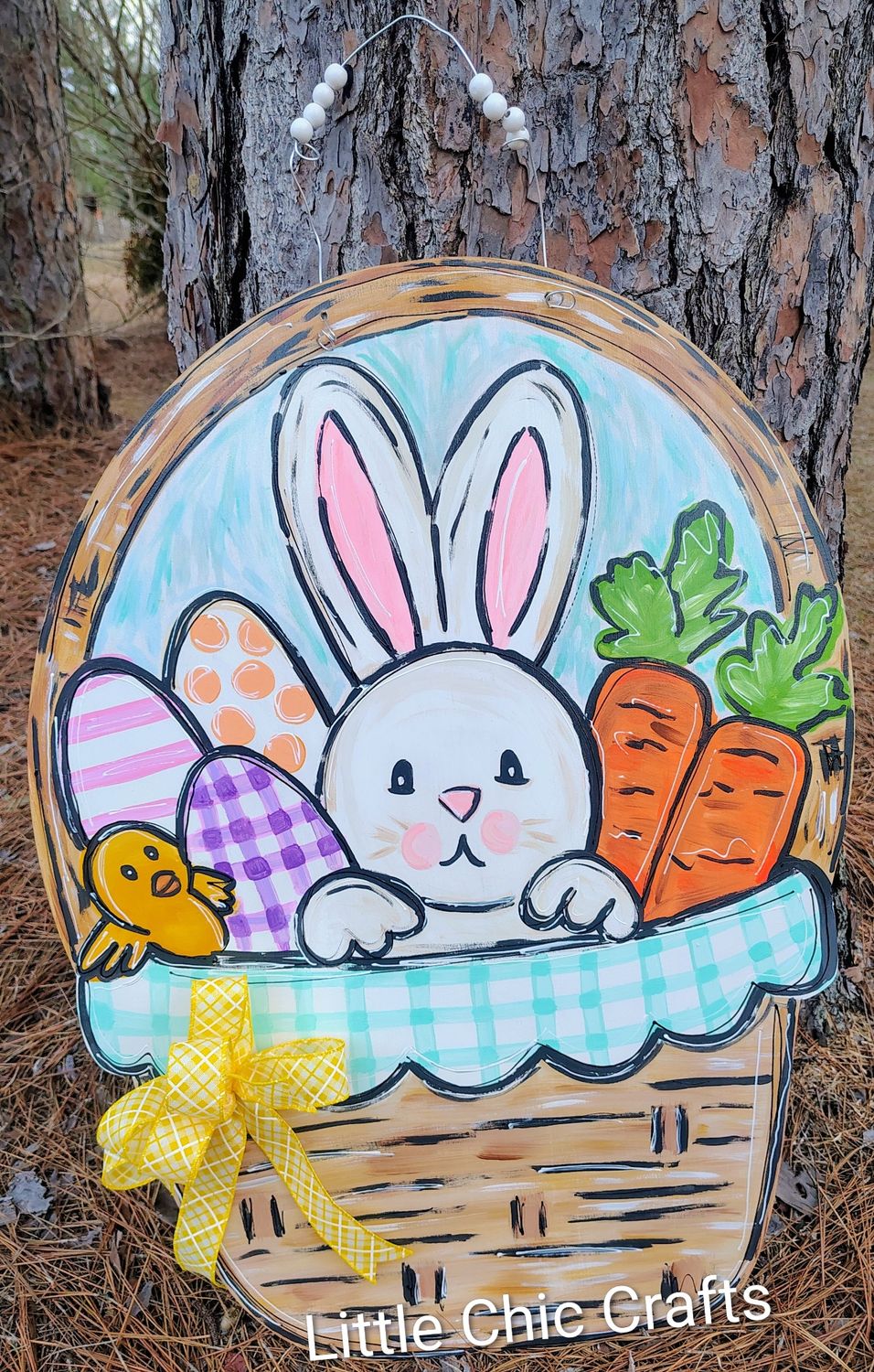 Bunny- Egg Easter basket