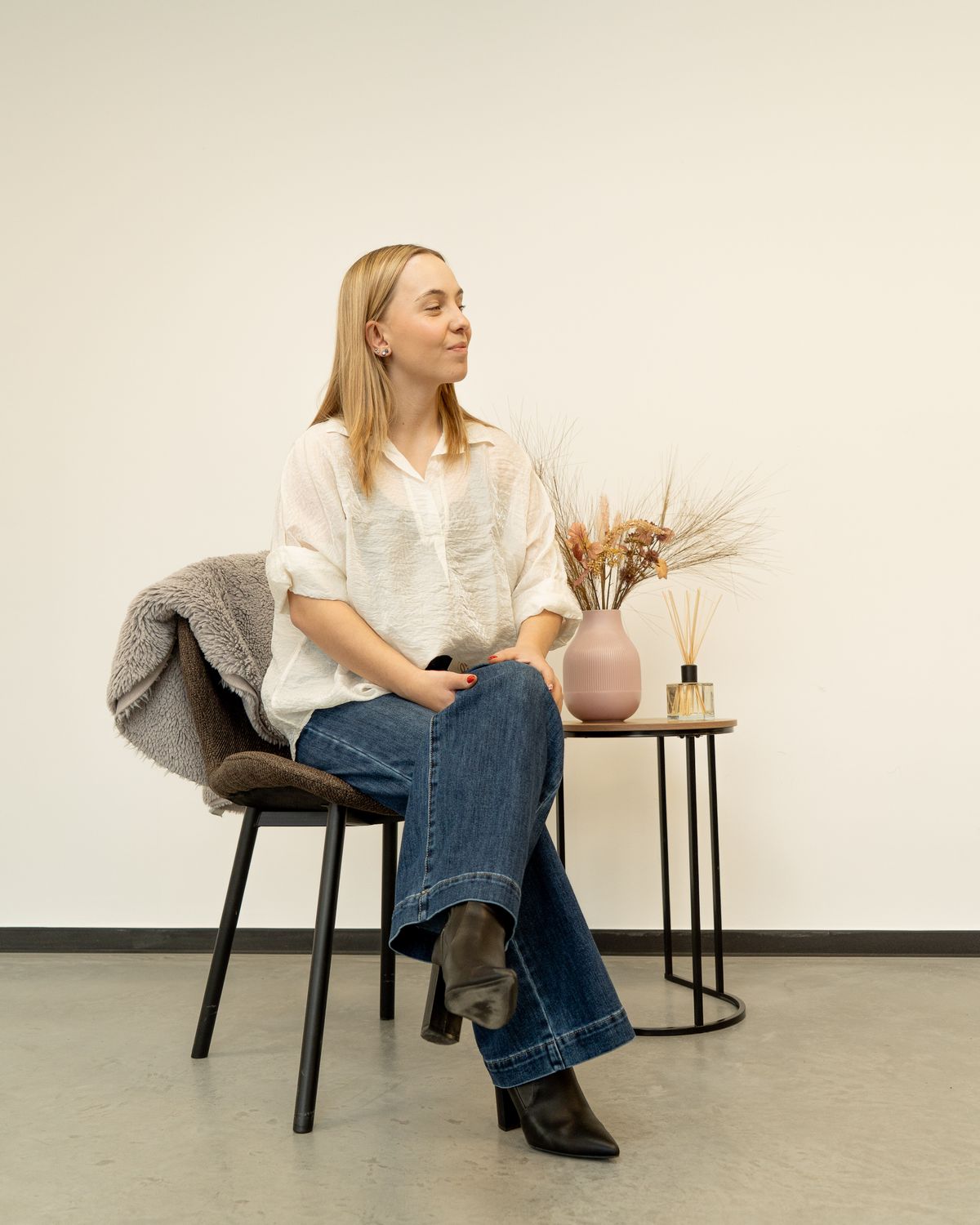 Emma blouse zwart wit