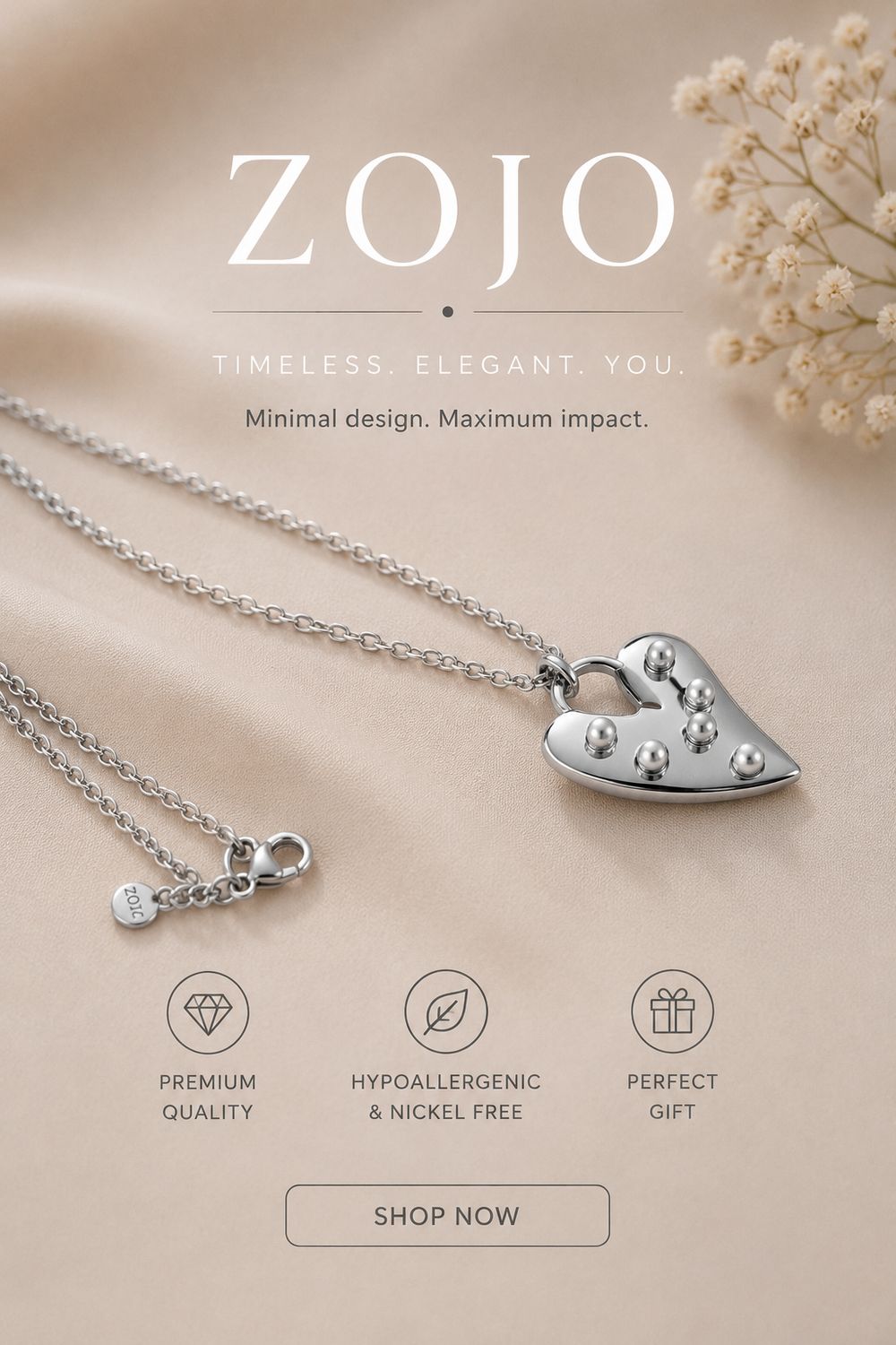 Cherie heart ketting