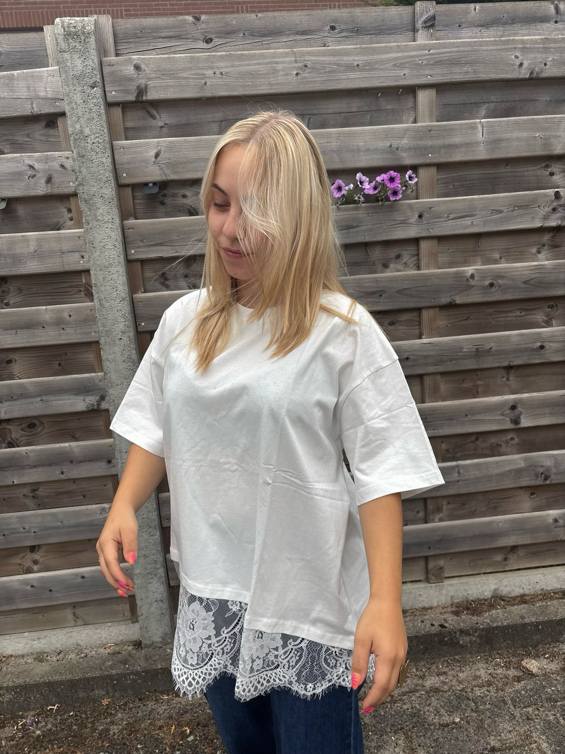 Yara zwart/wit t shirt 