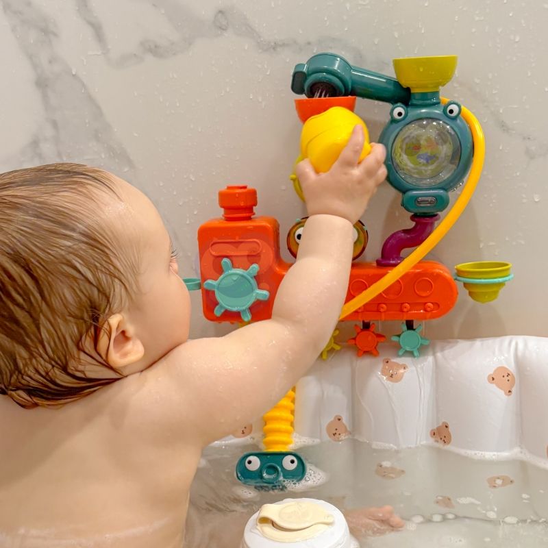 WOOPIE BABY Zabawka do Kąpieli Kranik Prysznic Fontanna Przelewowa Kaczuszka