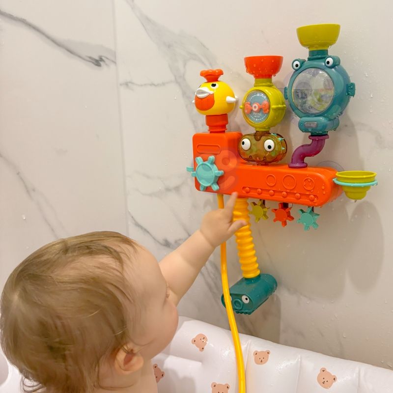 WOOPIE BABY Zabawka do Kąpieli Kranik Prysznic Fontanna Przelewowa Kaczuszka