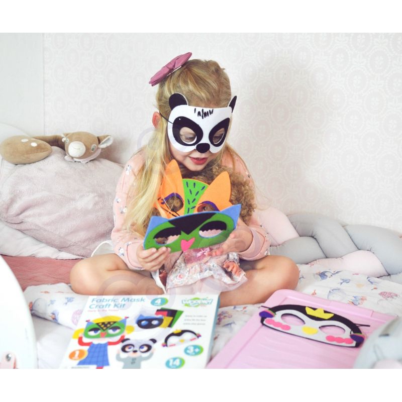 WOOPIE ART&amp;FUN Zestaw Kreatywny Maski Filcowe Zrób to Sam 4 szt.