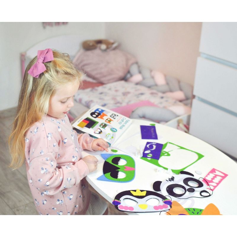 WOOPIE ART&amp;FUN Zestaw Kreatywny Maski Filcowe Zrób to Sam 4 szt.