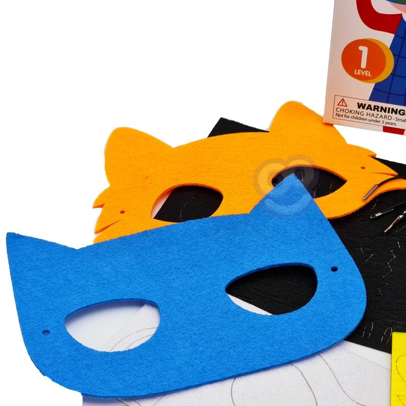 WOOPIE ART&amp;FUN Zestaw Kreatywny Maski Filcowe Zrób to Sam 4 szt.