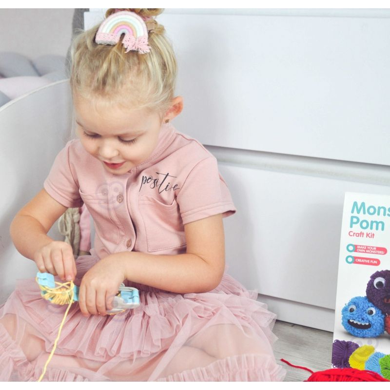 WOOPIE ART&amp;FUN Zestaw Kreatywny Zrób Potworka Monster Pom