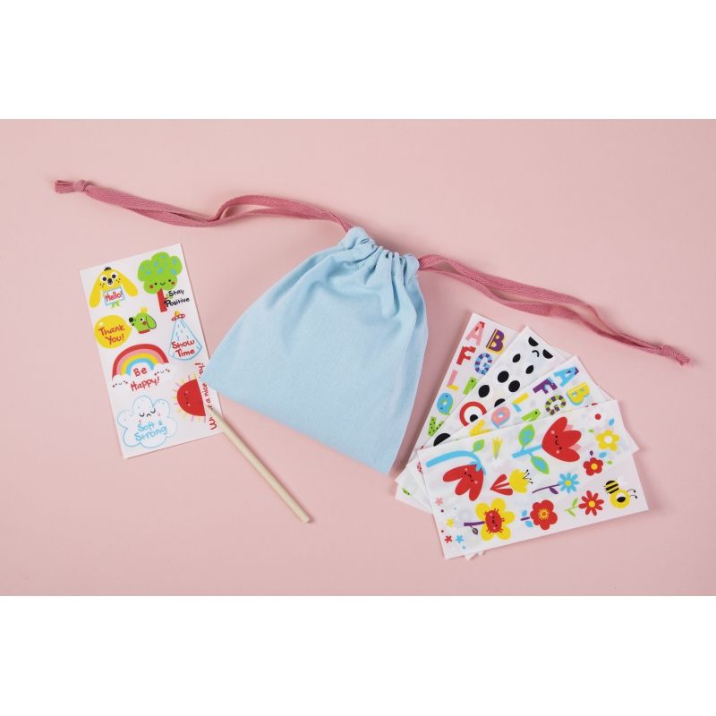 WOOPIE ART&amp;FUN Zestaw Kreatywny Magiczna Torebka + Naklejki do Dekoracji ponad 109 szt. (ZESTAW 10 SZT.)