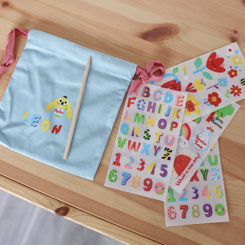 WOOPIE ART&amp;FUN Zestaw Kreatywny Magiczna Torebka + Naklejki do Dekoracji ponad 109 szt. (ZESTAW 10 SZT.)