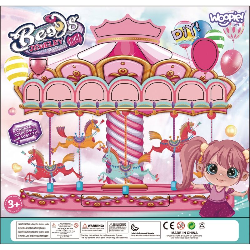 WOOPIE ART&amp;FUN Zestaw do Robienia Biżuterii Bransoletek Wisiorków Pierścionków