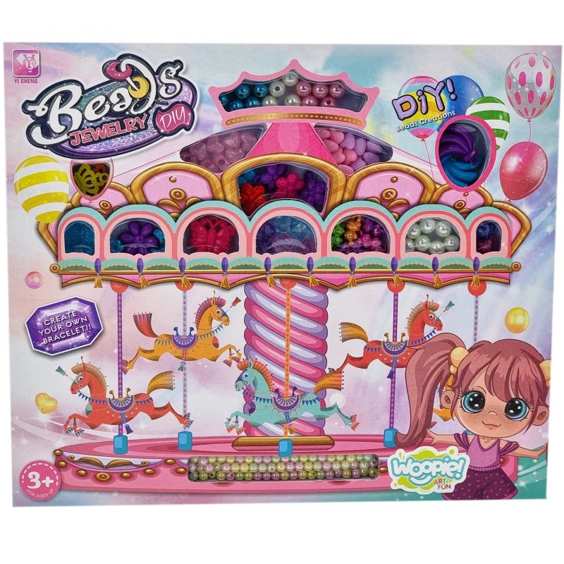 WOOPIE ART&amp;FUN Zestaw do Robienia Biżuterii Bransoletek Wisiorków Pierścionków