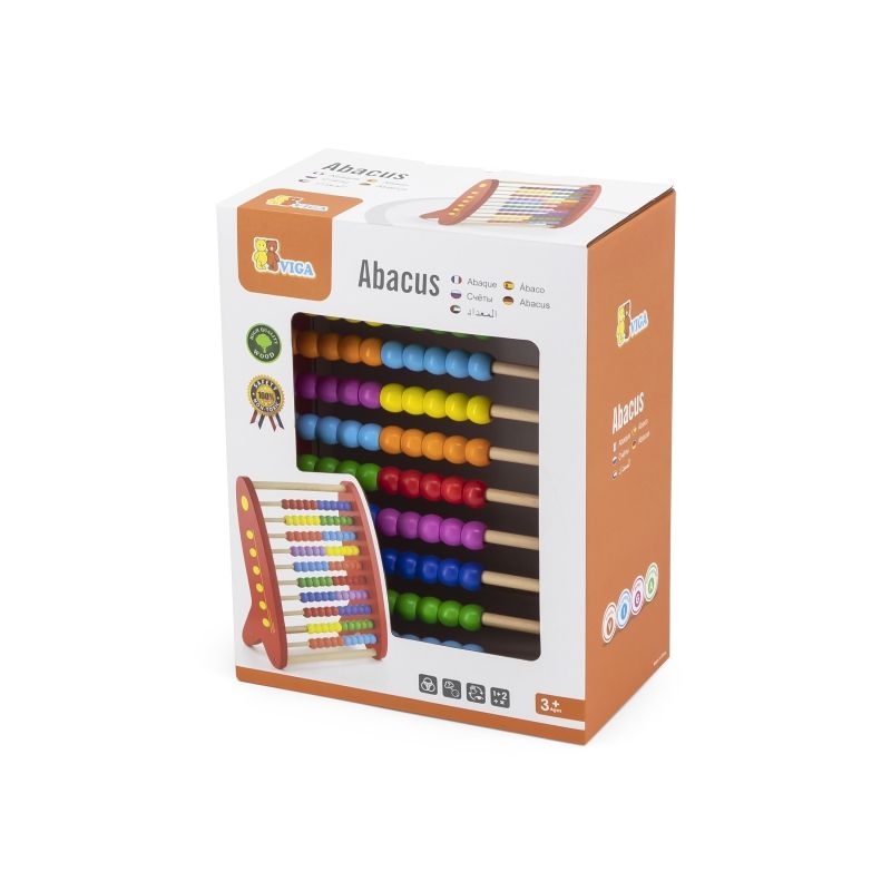 VIGA Drewniane Liczydło edukacyjne