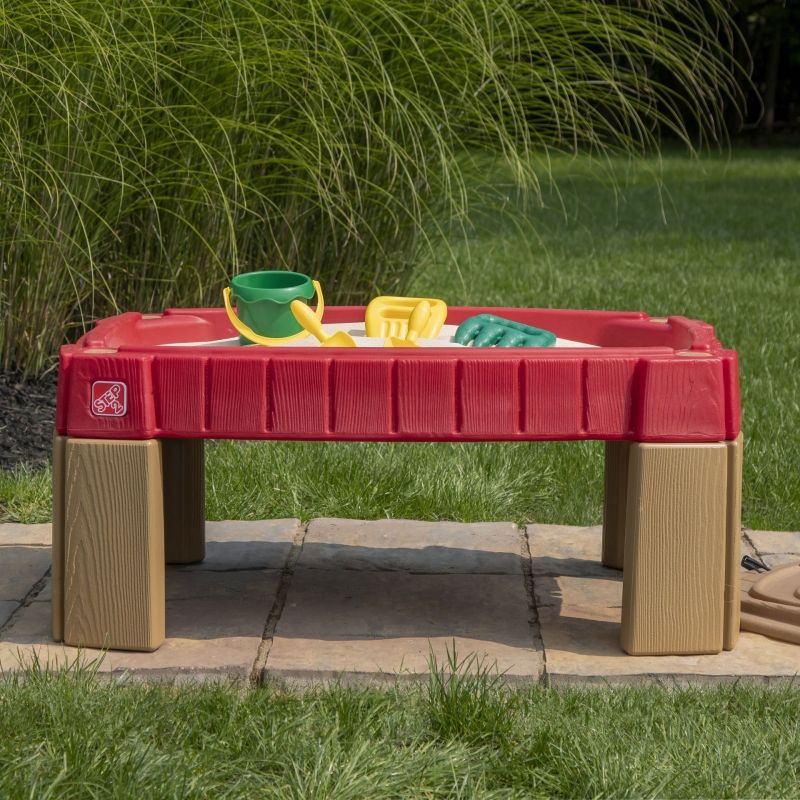 STEP2 Duża Piaskownica Stół z Pokrywą Tor Samochodowy