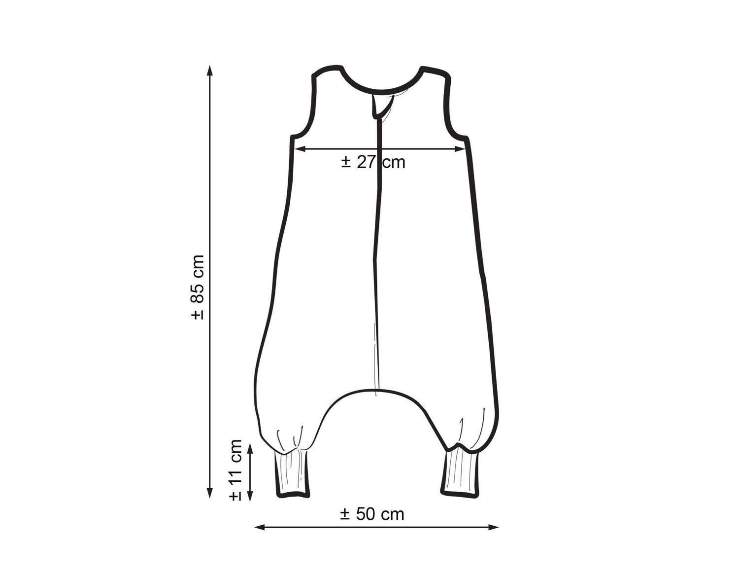 Śpiworek dla dzieci z nogawkami bawełniany ocieplany L 9-24 mcy TOG 2.5 - lisek w wianku