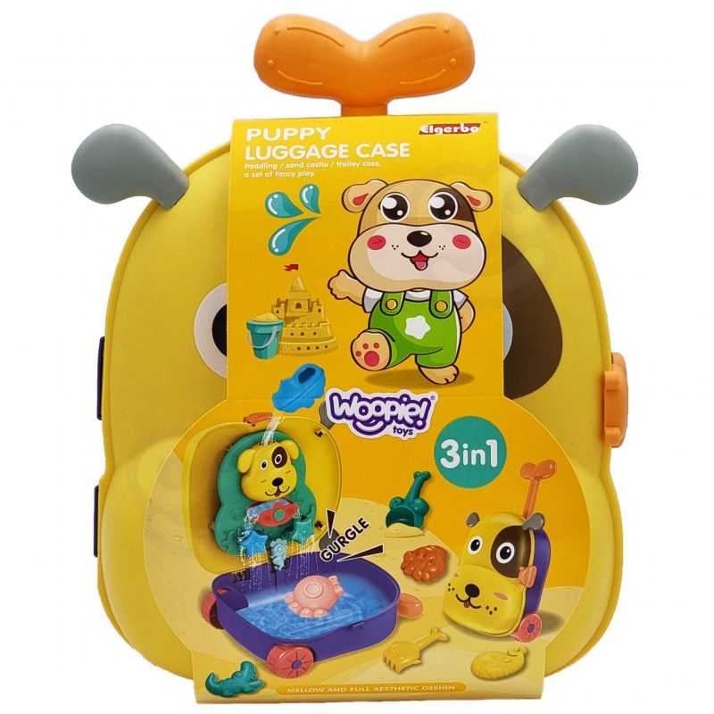 WOOPIE Zestaw do Piasku 3w1 Walizka Piesek + Zabawka Wodna - 3 szt.