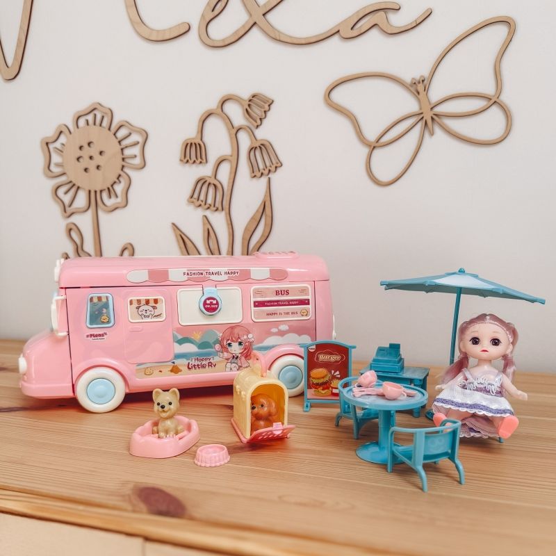 WOOPIE Kamper 2w1 Domek XXL Zestaw dla Lalek