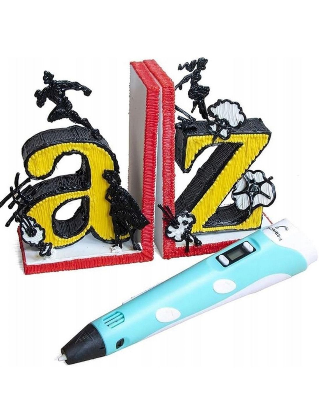 WOOPIE Długopis 3D Dla Dzieci Zestaw z Wyświetlaczem LED - Kreatywna Zabawa