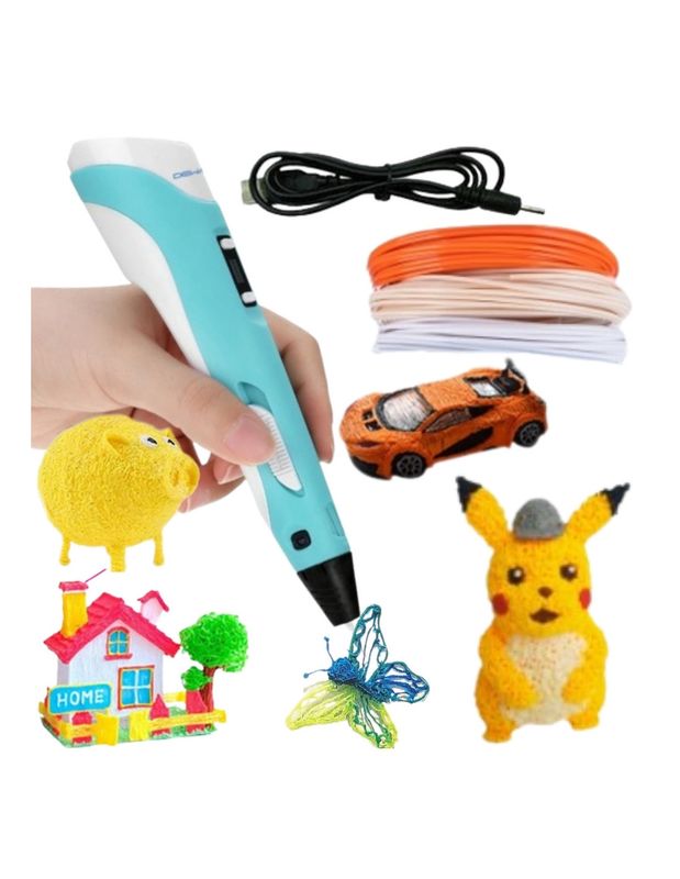 WOOPIE Długopis 3D Dla Dzieci Zestaw z Wyświetlaczem LED - Kreatywna Zabawa